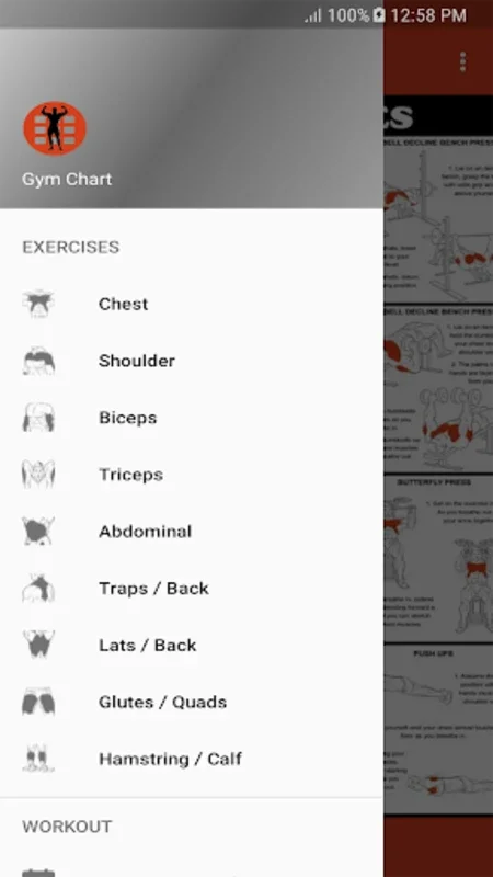 Gym Chart Offline for Android - Track Fitness Progress