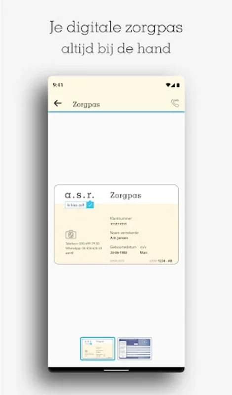 Mijn zorg for Android: Simplify Health Insurance Management