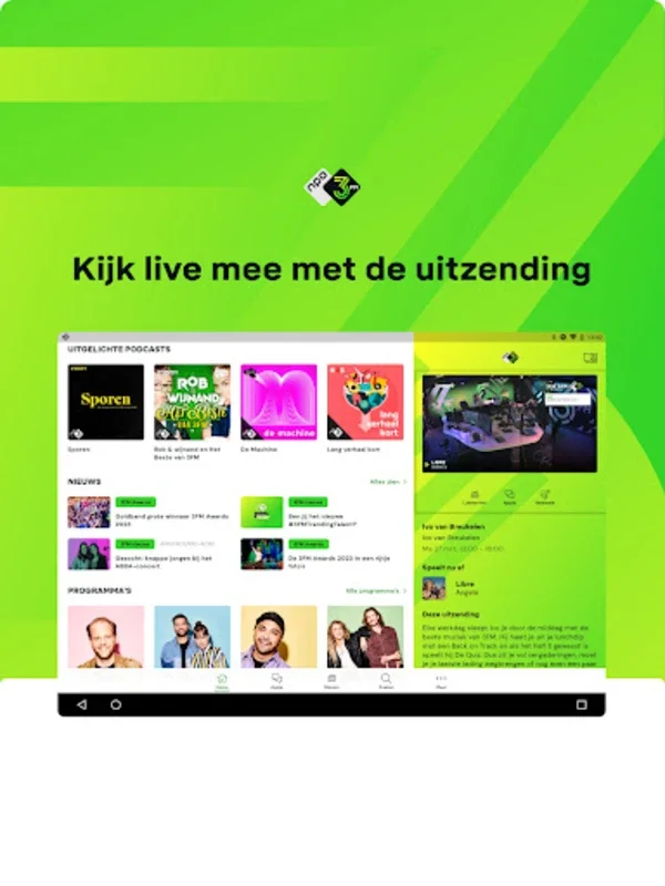 NPO 3FM for Android - Immersive Music Experience