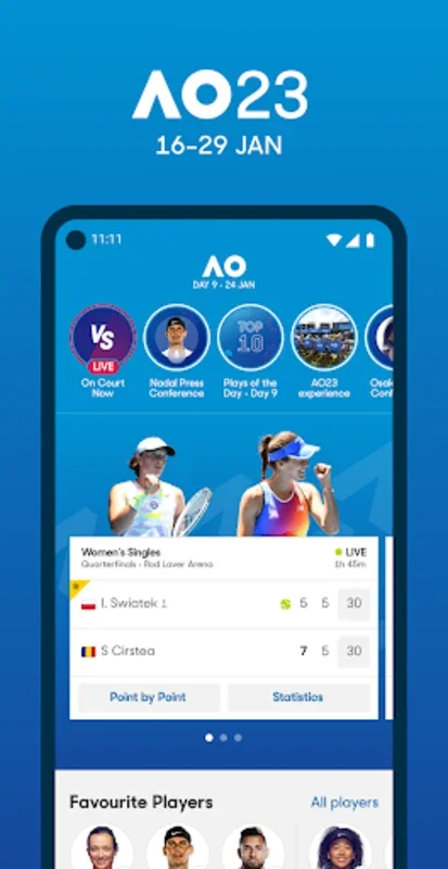 Australian Open Tennis 2023 for Android - Immersive Tennis Experience