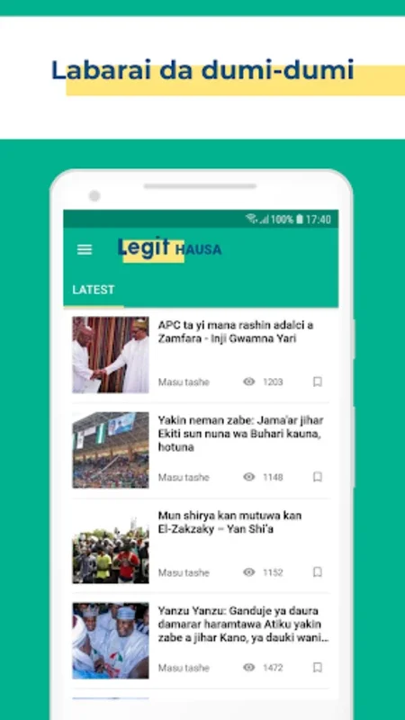 Labaran Najeriya HAUSA: Legit for Android - Stay Informed