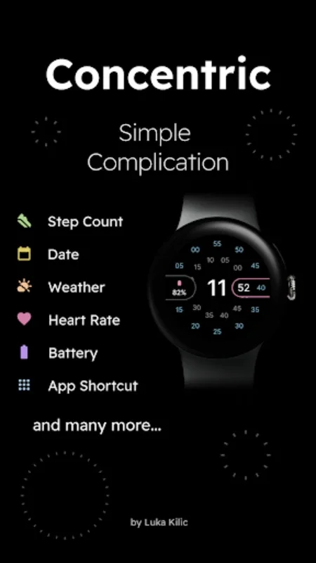 Concentric for Android - Elegant Watch Face with Customization