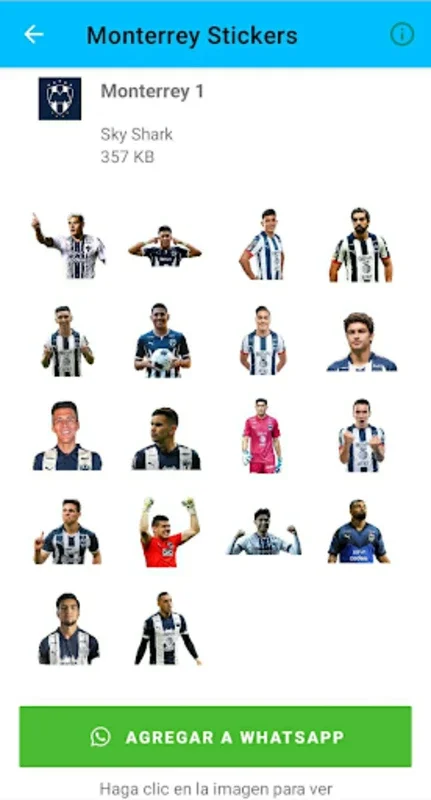 Monterrey Stickers for Android - Free Digital Stickers for Rayados Fans