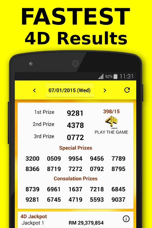 Magnum4D for Android - Exclusive Lottery Benefits