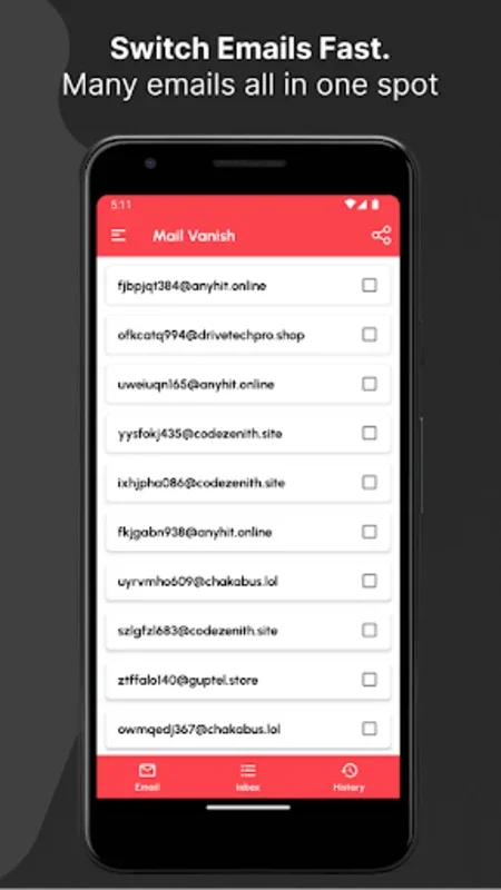 Mail Vanish for Android: Secure Temporary Email Solution