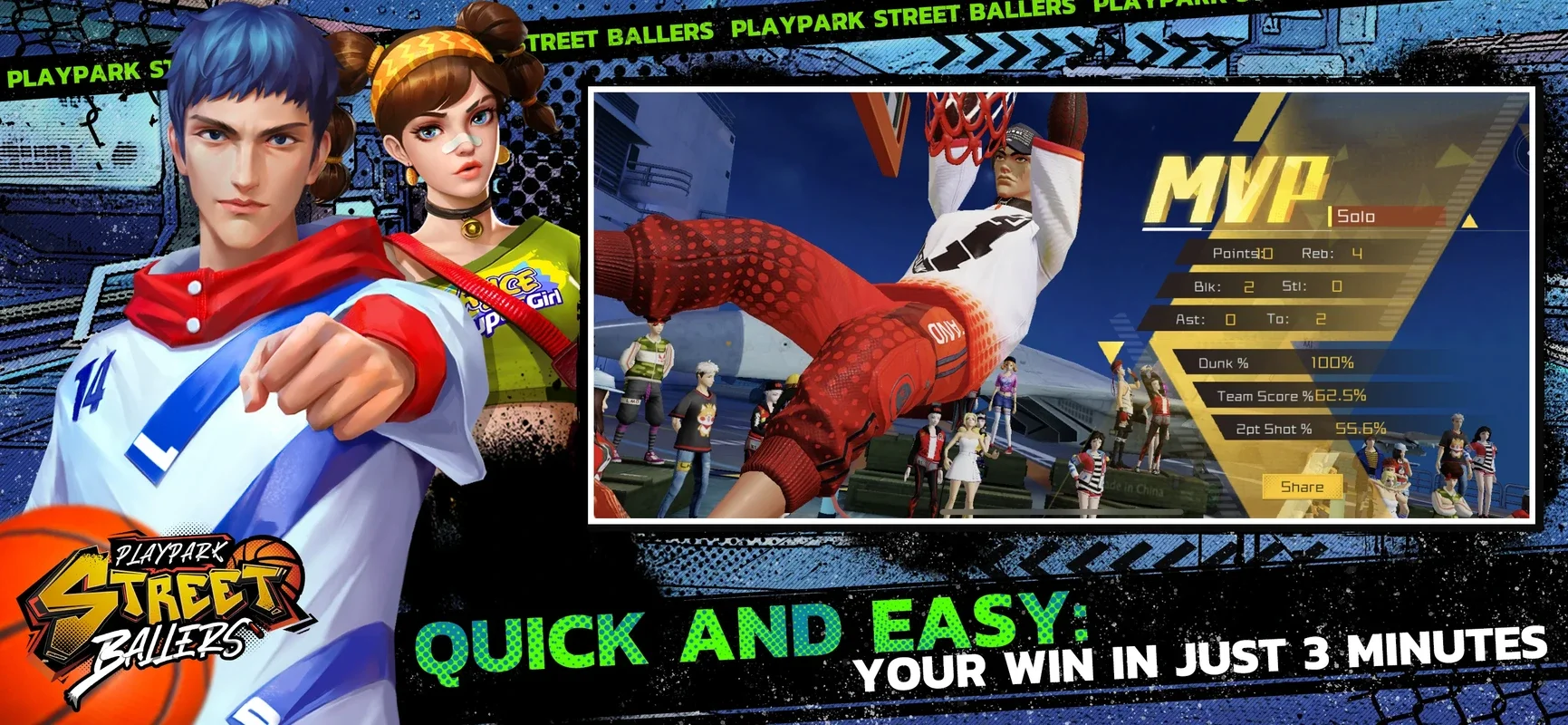 PlayPark Streetballers for Android: Immersive Basketball Game