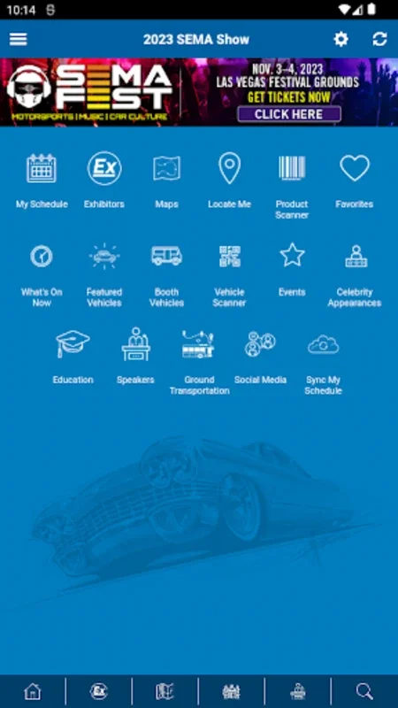 SEMAShow for Android - Unlock Automotive Innovations