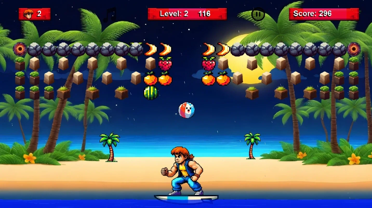 Outsurf: Beach and fruits for Windows - A Retro-Inspired Arcade Adventure