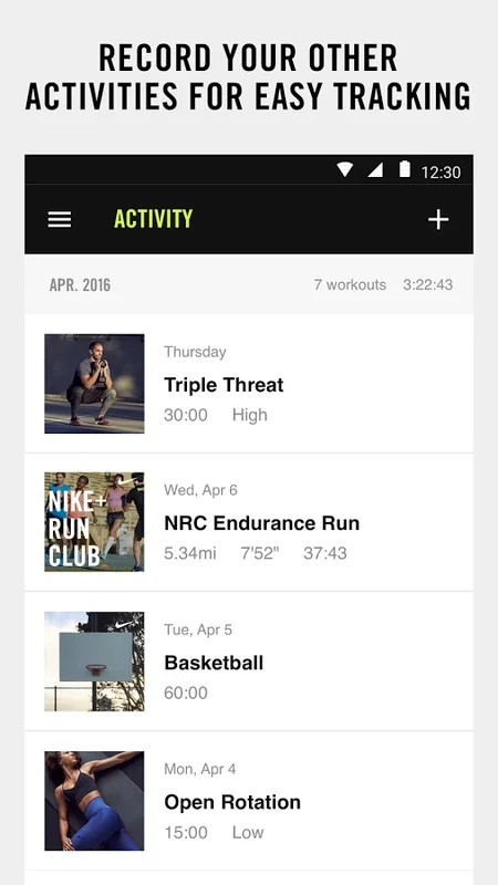 Nike+ Training: Personalized Fitness App for Android