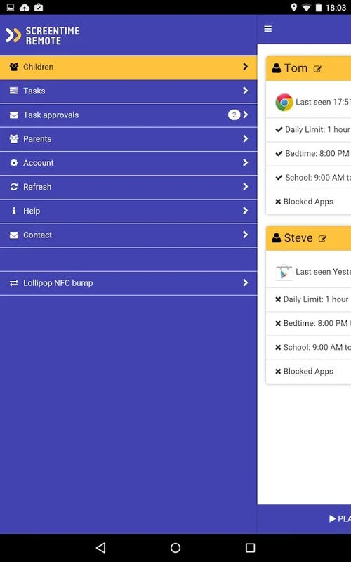 Screen Time Remote Control for Android - Monitor Device Usage