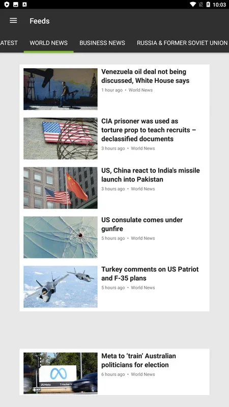 RT News for Android - Comprehensive News Source