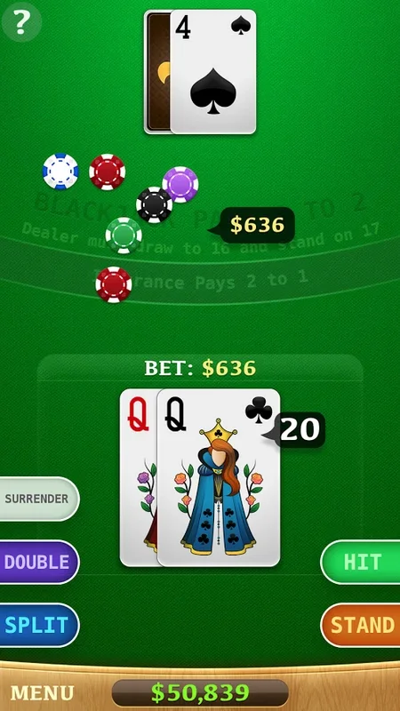 Blackjack for Android - Exciting Card Game