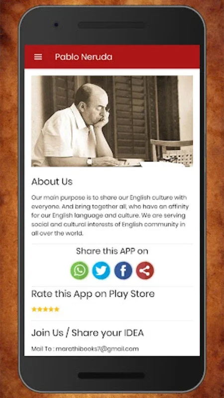 Pablo Neruda Poems for Android - Immerse in Love Poems