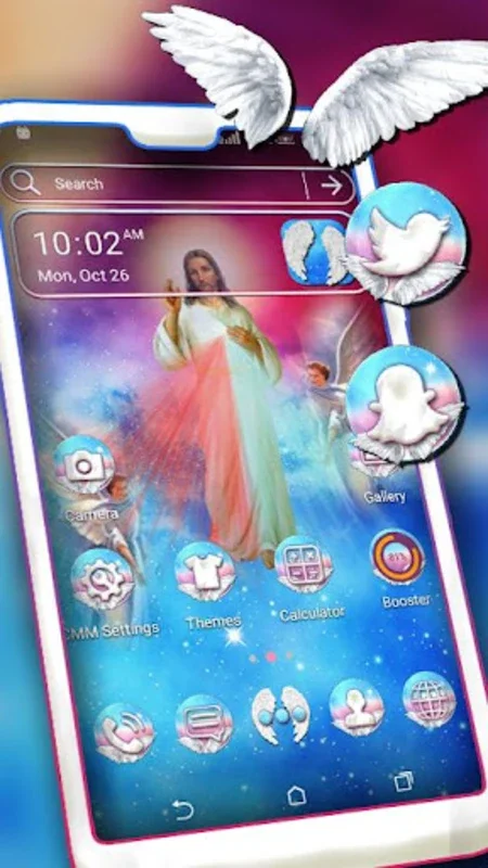 Jesus Blessing Launcher Theme for Android - Elegant and Spiritual Design