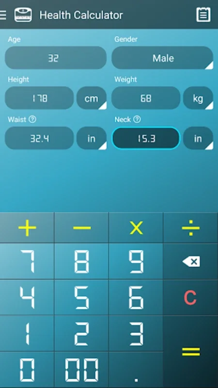 Health Calculator for Android: Track BMI, BFP, and Ideal Weight