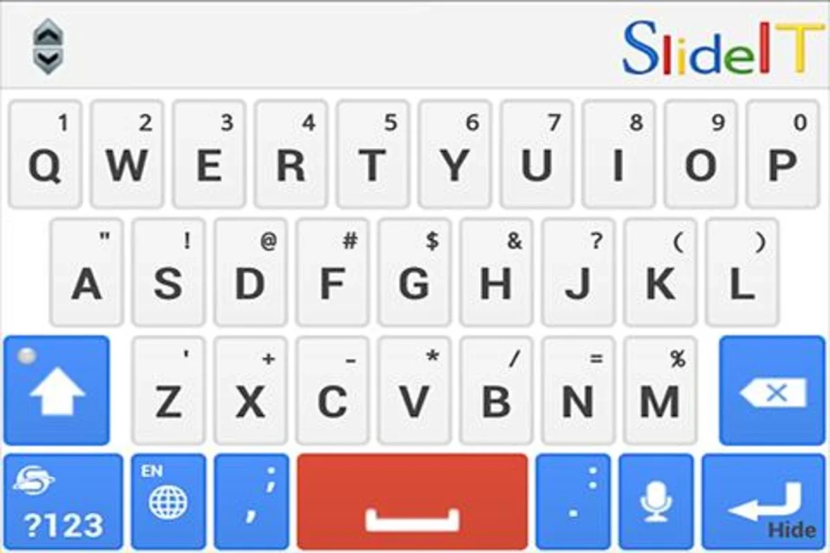 SlideIT Google Skin for Android - Stylish Typing Enhancement