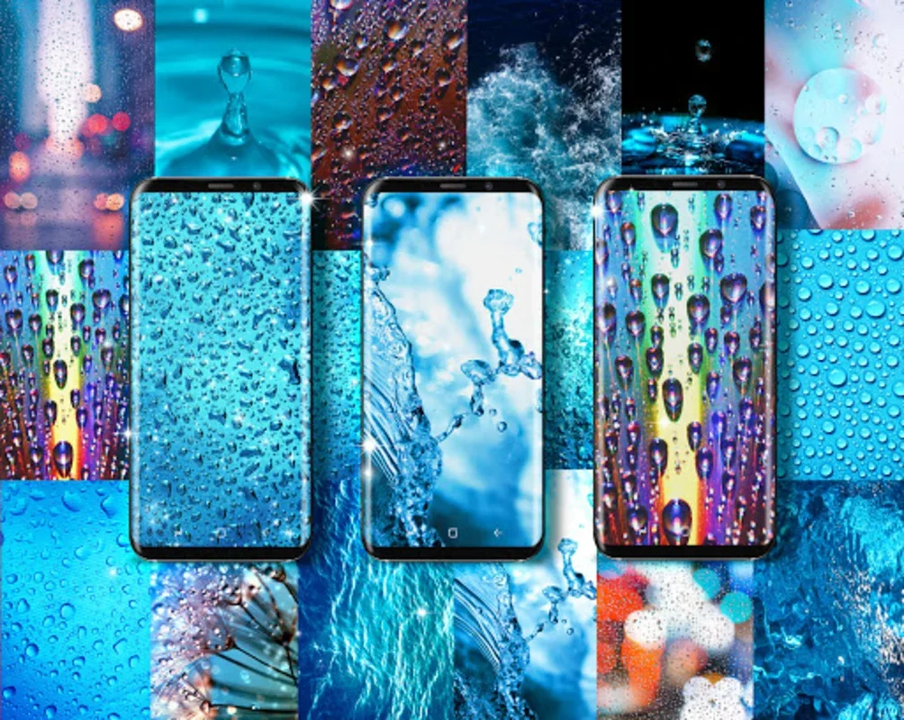 Water drops live wallpaper for Android - Transform Your Screen