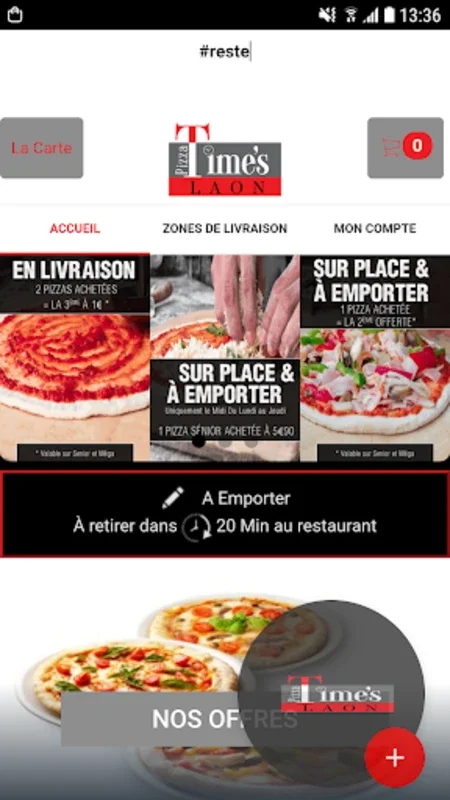 Pizza Times Laon on Android: Easy Online Ordering