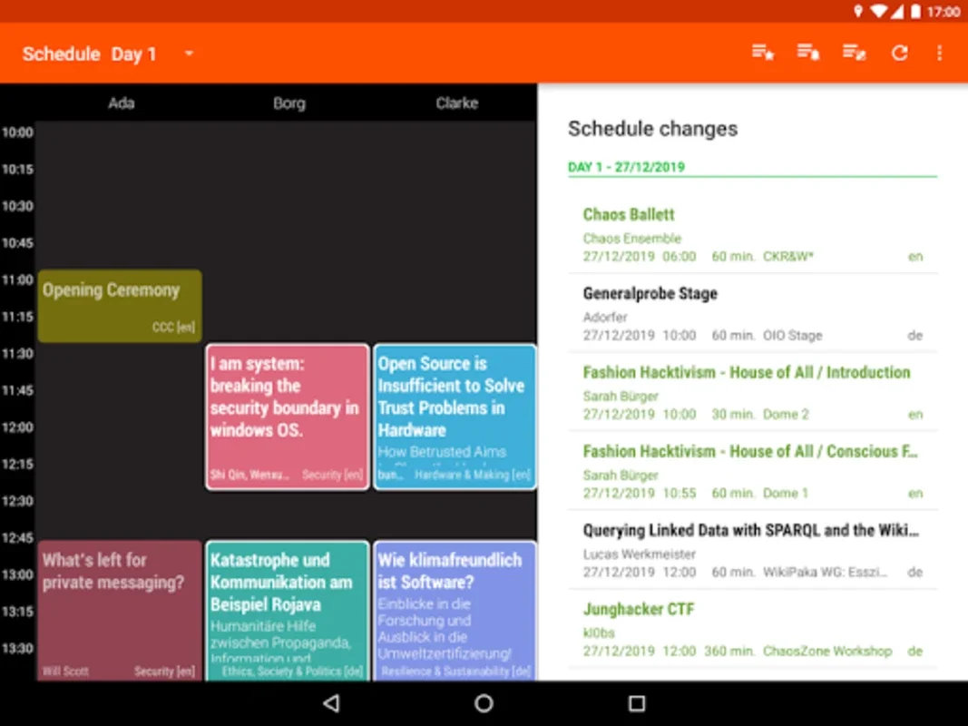 36C3 Schedule for Android - Organize Your 37C3 Experience