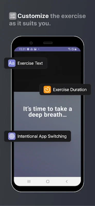 one sec for Android - Enhance Digital Well-being