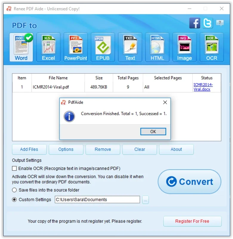 Renee PDF Aide for Windows - Convert PDF Files Easily