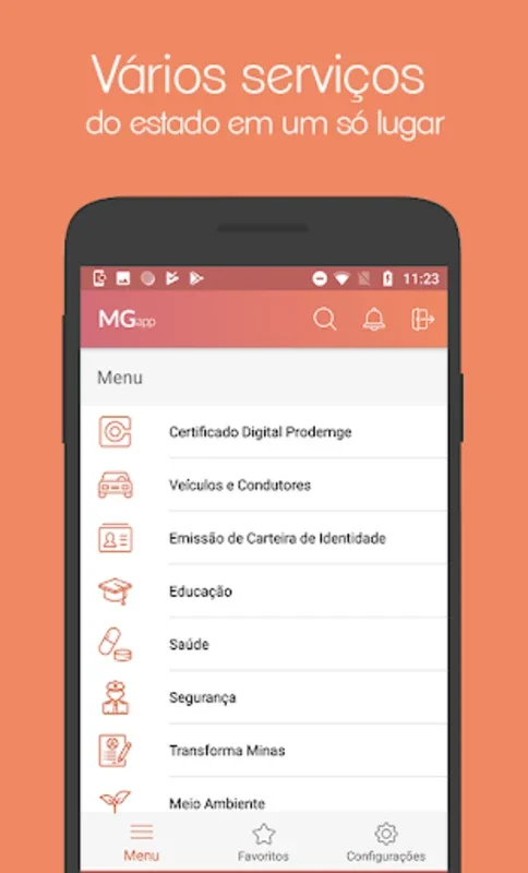 MGapp for Android: Streamlining Public Services in Minas Gerais