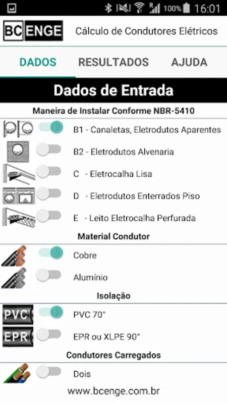 Bcenge for Android - Optimize Electrical Installations