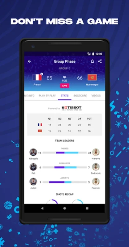 FIBA EuroBasket 2022 for Android - Track EuroBasket 2025 Qualifiers