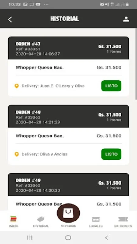 Burger King Paraguay for Android - Enjoy Discounts and Easy Ordering