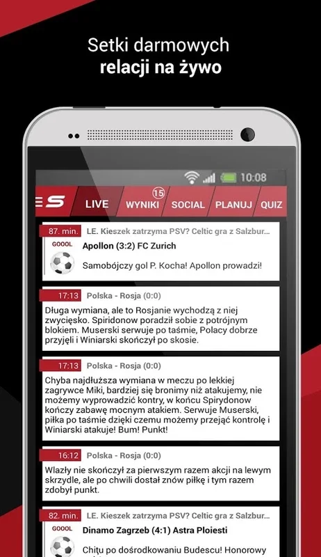 Sport.pl LIVE for Android - Unrivaled Sports Experience