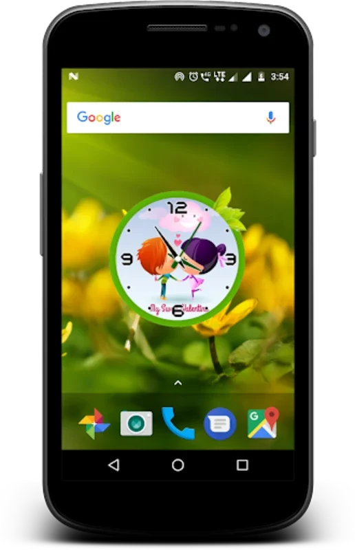 Love Clock Live Wallpaper for Android - Customizable Romance