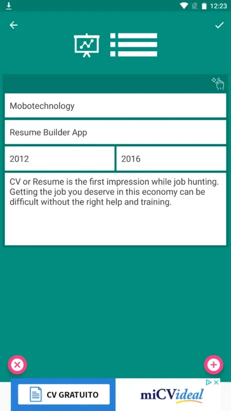 Resume Builder & CV Maker for Android - Create Professional Resumes