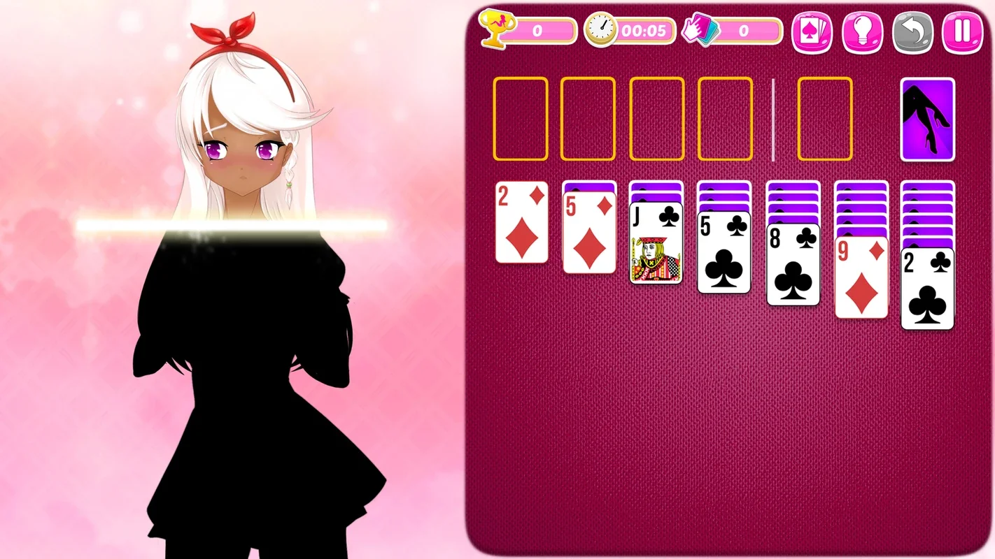 Solitaire Manga Girls for Android - Engaging Gameplay