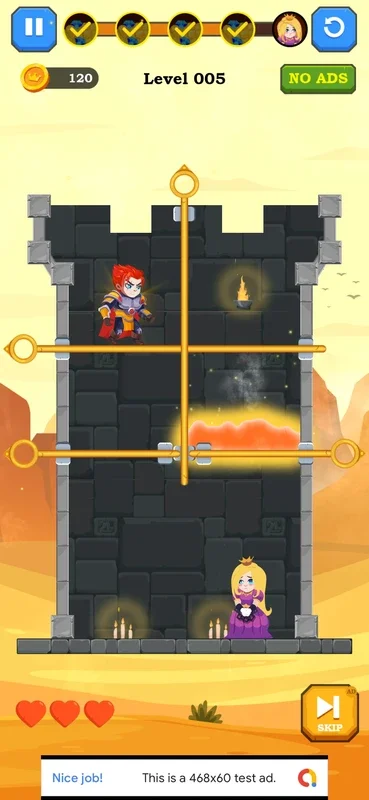 Hero Rescue on Android: Engaging Logic Puzzles