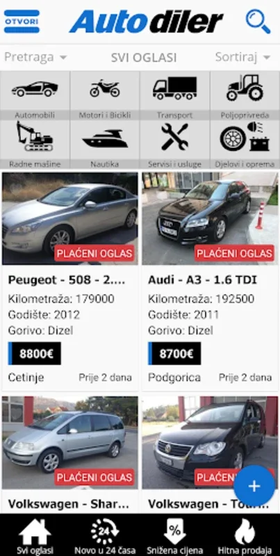 AutoDiler for Android: Montenegro's Premier Vehicle Marketplace