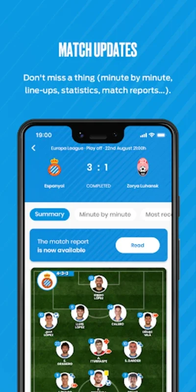 RCD Espanyol de Barcelona App for Android - No Queues, Match Updates