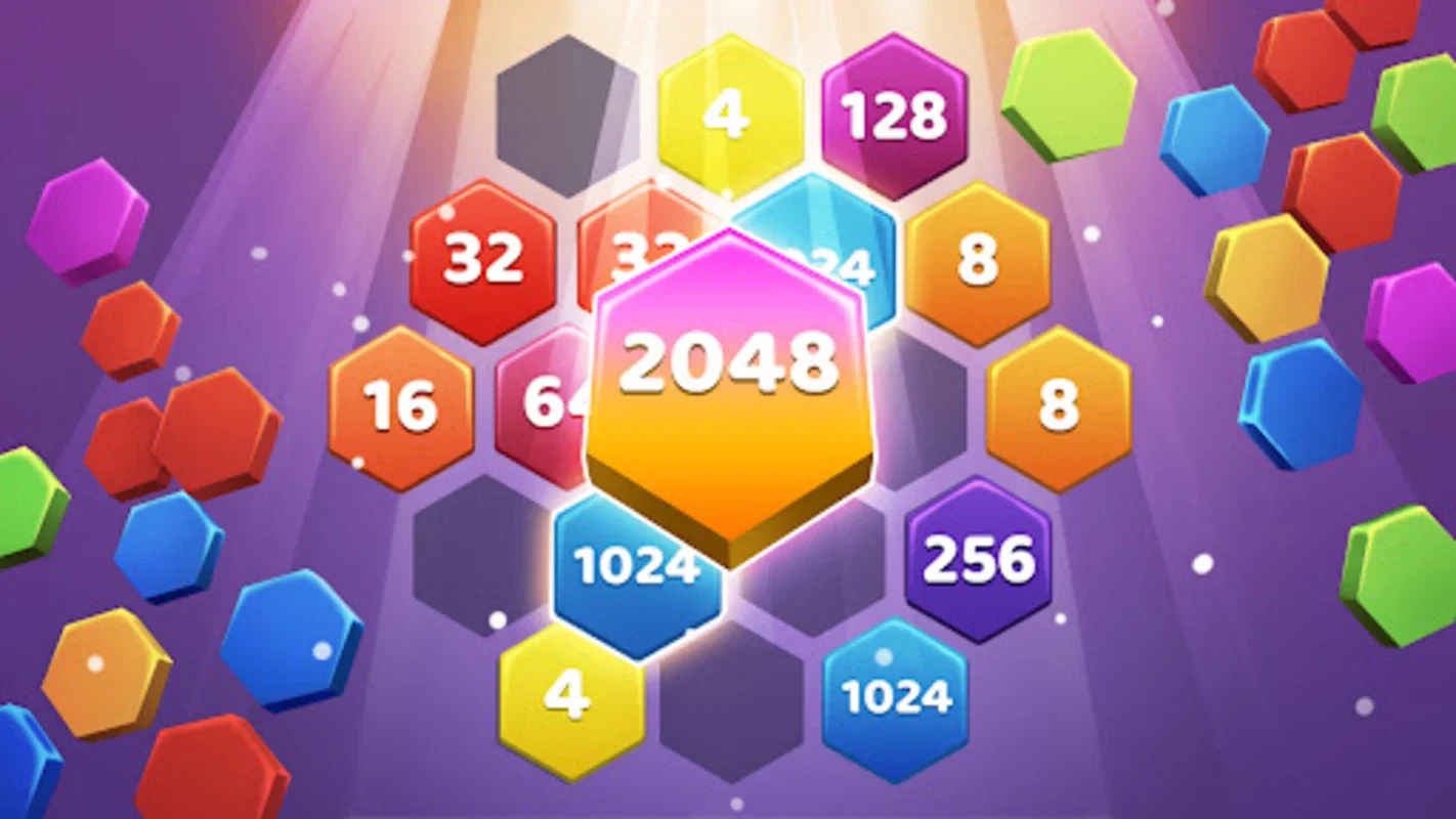 2048 Puzzle Fun for Android - Engaging Hexagon Gameplay