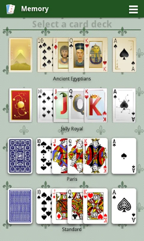 Memory for Android - Improve Memory with Interactive Card Games