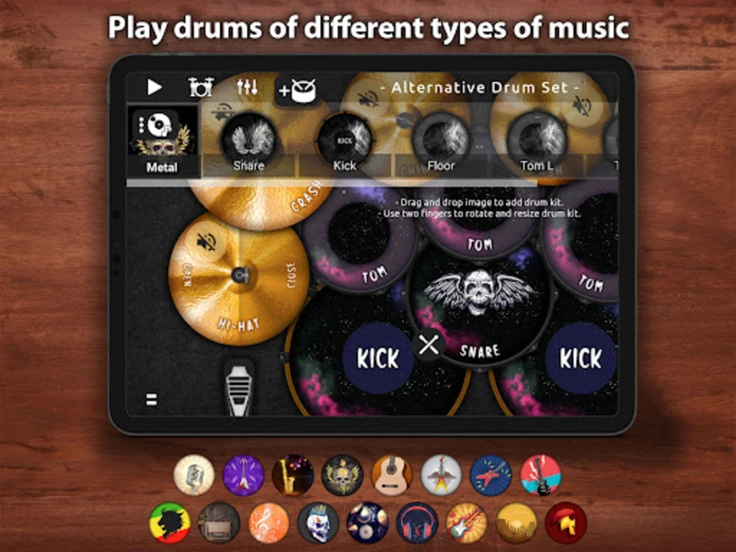 Drum King: Drum Simulator for Android - No Downloading Needed