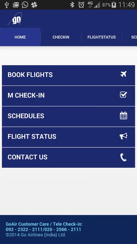 Go Airlines for Android - Effortless Flight Booking