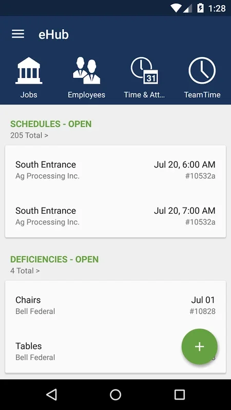 eHub for Android: Efficient Building Service and Security Management