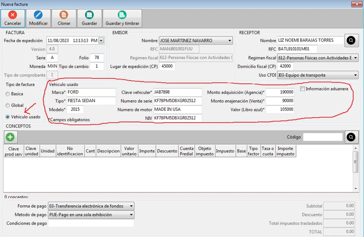 Factura MX for Windows - Efficient Invoice Generator