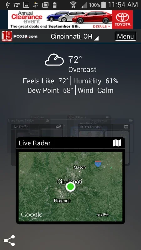 FOX19 WX for Android: Precise Weather Insights