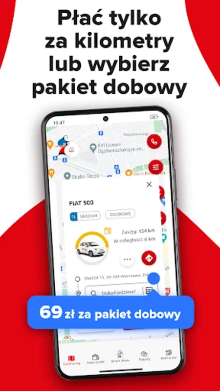 PANEK Carsharing for Android - Seamless On-Demand Mobility