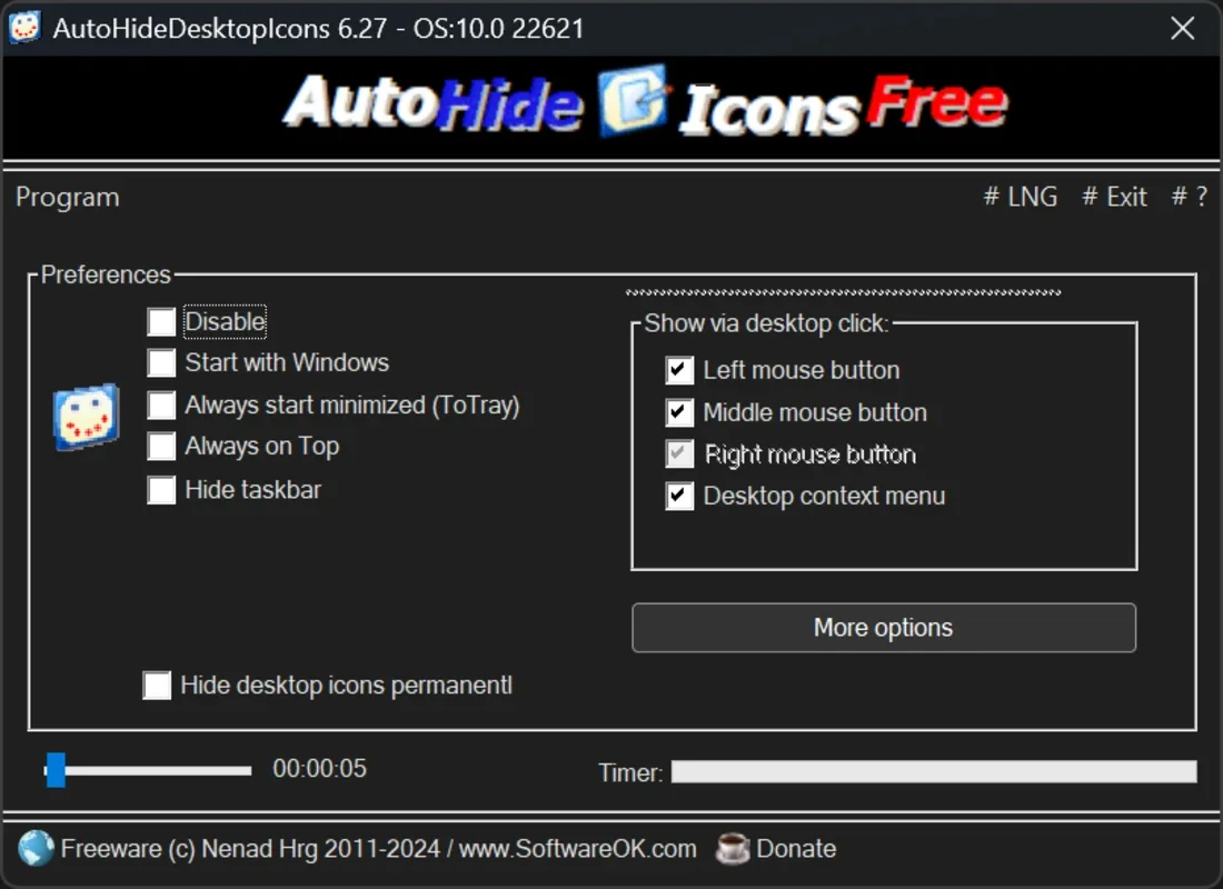 AutoHideDesktopIcons: Reclaim Your Clean Windows Desktop