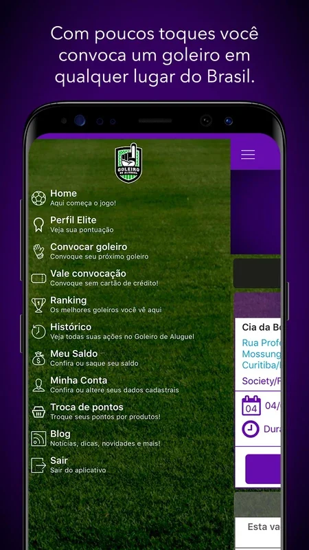 Goleiro de Aluguel for Android - Unbeatable Goalkeeping App