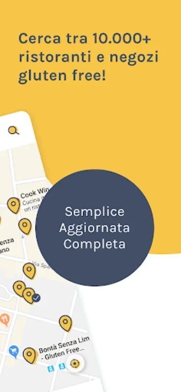 Gluto - Locali senza glutine for Android: Find Gluten-Free Spots