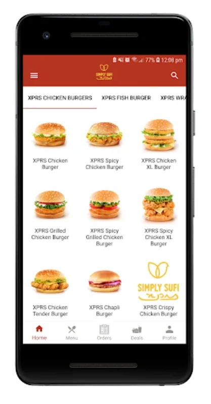 Simply Sufi XPRS for Android: Effortless Meal Ordering