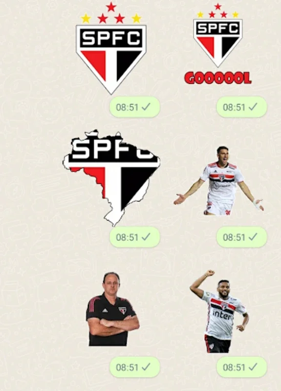 Figurinhas do São Paulo for Android - Free Digital Sticker App