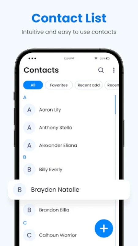 Contacts for Android - Download the APK from AppHuts